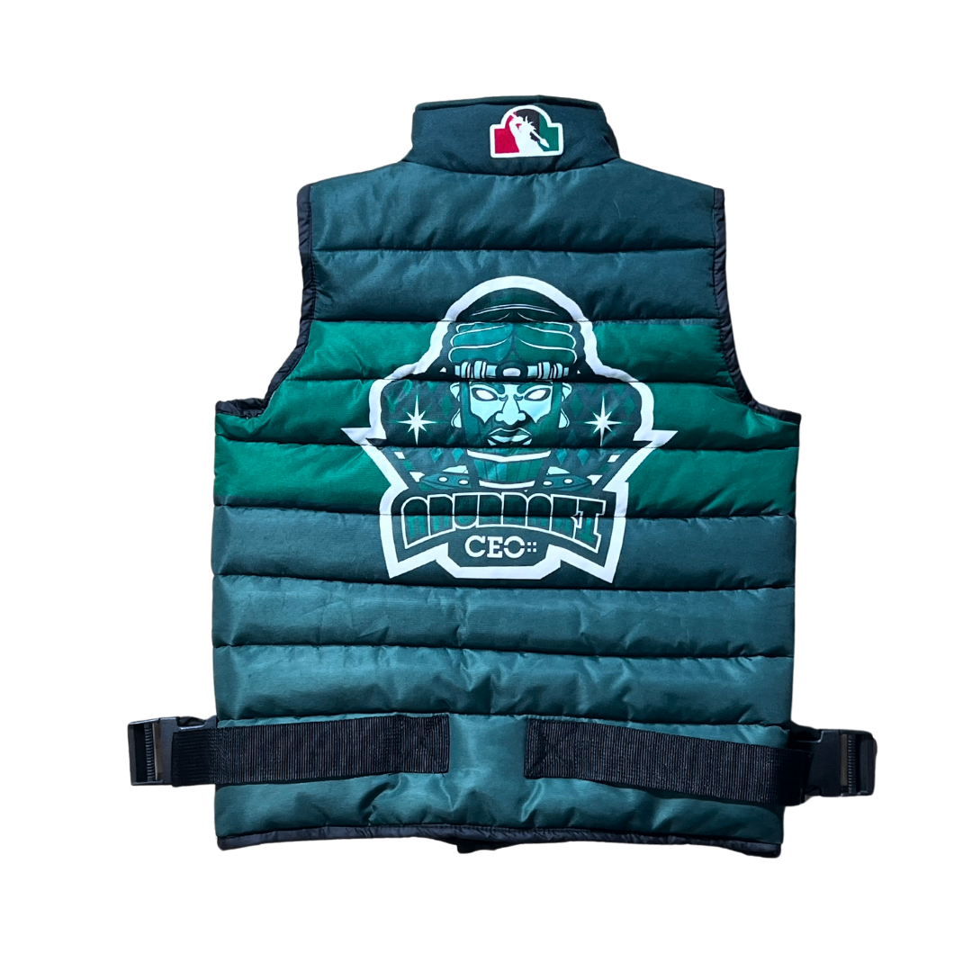 KIDS Anunnaki CEO Green Puffer Vest (PRE-ORDER)